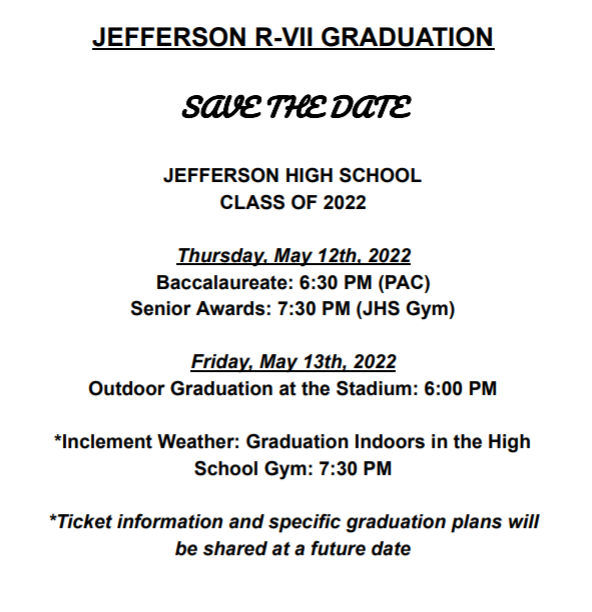 Save the Date -Graduation